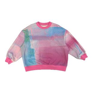 edo一度童装2025年秋冬新款男女童彩绘百搭休闲卫衣儿童长袖上衣