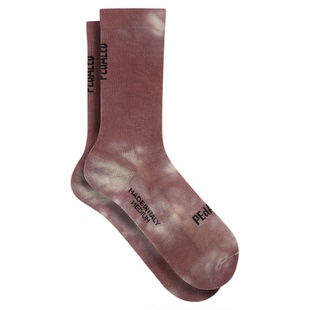 PEdALED 骑行袜运动袜足弓支撑缓震ELEMENT TIE DYE SOCKS 砖红色