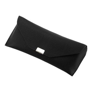 简约时尚个性荔枝纹方扣眼镜盒PU皮质太阳眼镜盒防压抗压墨镜盒子