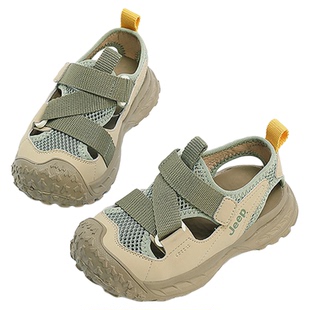 JEEP儿童运动凉鞋夏季网面透气男童女童户外涉水溯溪鞋沙滩鞋男孩