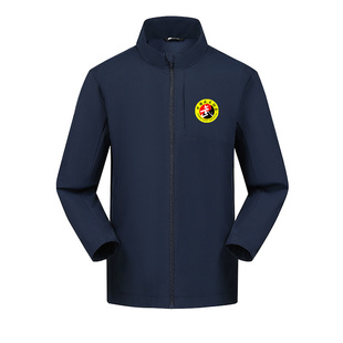 中国武术协会裁判学校服练功服教练员休闲外套男上衣服秋冬冲锋衣