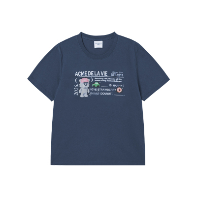 ADLV打字熊纯棉短袖T恤女款