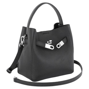 【新年礼物】Oinny水桶包女新款高级真皮包包黑色斜挎女包5865-1