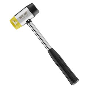 德力西橡胶锤小锤子橡皮锤贴地砖瓷砖胶皮安装锤实心榔头家装工具