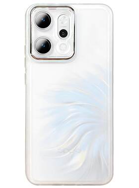 适用于reno14镜头全包透明手机壳reno14pro自带镜头膜oppo保护套opporeno14新款防摔PKZ110防滑边PLA110硅胶