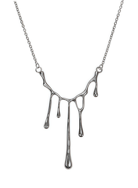 水滴熔岩项链女款百搭小众潮嘻哈冷淡风毛衣链辣妹衣服配饰毛衣链