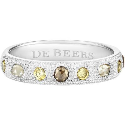 DeBeers白金戴比尔斯窄版戒指