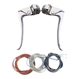 单车通用全金属刹车把手自行车铝合金手刹把淑女闸把刹把手柄配件