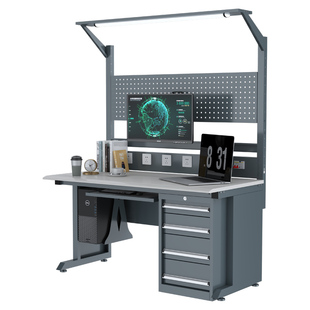 石墨烯防静电工作台桌子多功能实验室带灯检测桌电子维修操作台