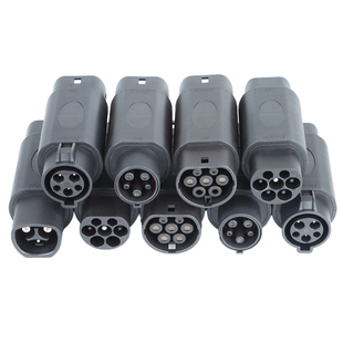 新能源汽车GBT充电桩欧标美标国标转换头特斯拉J1772 TYPE2