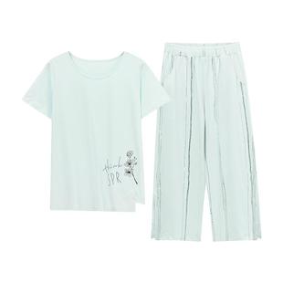 睡衣女夏季莫代尔短袖2025年新款夏天女款中年妈妈冰丝夏款家居服