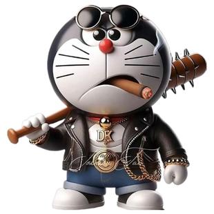 汽车贴纸罪恶都市防水装饰贴叮当猫划痕遮挡贴车身动漫霸气