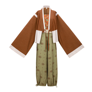 【观止织造|秋禾】晋制汉服元素晋襦裲裆灯笼裤提花双面穿日常