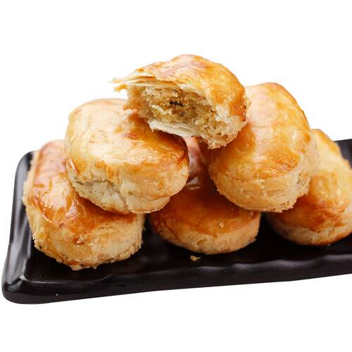 四川乐山犍为特产希贵葱油饼葱油酥饼干休闲零食6盒180gx6一盒9个
