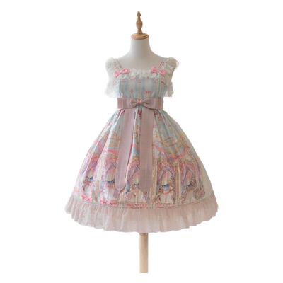 lucyandlory旋转木马JSK夏款Lolita裙洛丽塔甜款可爱