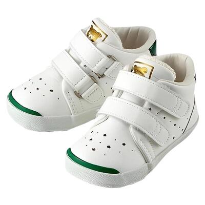 日本直邮日潮 MIKIHOUSE 绿尾小白鞋学步鞋63-9403-380越南制