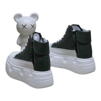 秋新款厚底8cm加绒休闲棉鞋冬