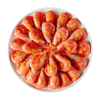 北极虾甜虾头腹籽北极熊甜虾非刺身即食俄罗斯元宝冰虾速冻旗舰店