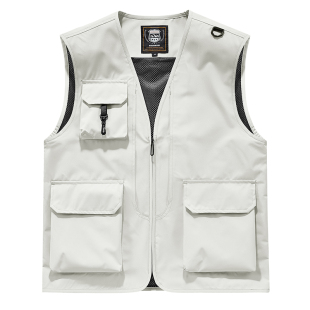 企业工作服定制印logo多口袋工装马甲定做志愿者公益活动背心外套