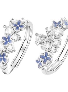 KOOKISS蝶影心梦闪钻蝴蝶结戒指