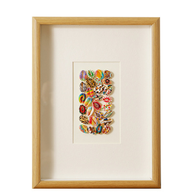 diy手工艺品相框制作天然贝壳