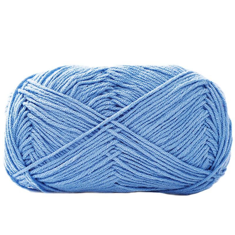 雪妃尔萌娃娃4股牛奶棉毛线四股毛线团手工编织diy钩针玩偶钥匙扣