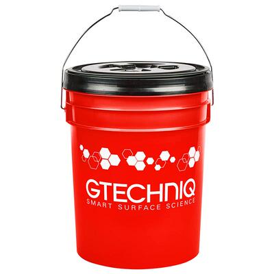 积泰可GTECHNIQ洗车水桶大容量汽车专用带盖洗车工具泥沙隔离过滤