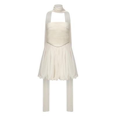 NanaJacqueline抽褶抹胸连衣裙