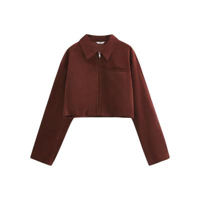 sly复古感灯芯绒短款夹克外套