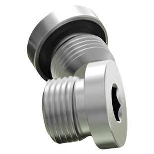 ED镀锌内六角法兰面堵头丝堵闷头螺塞螺堵管堵G1/8G1/4G1寸M8M10