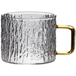 高硼硅带把防烫透明小茶杯品茶杯功夫茶杯品茗杯150ml主人杯套装