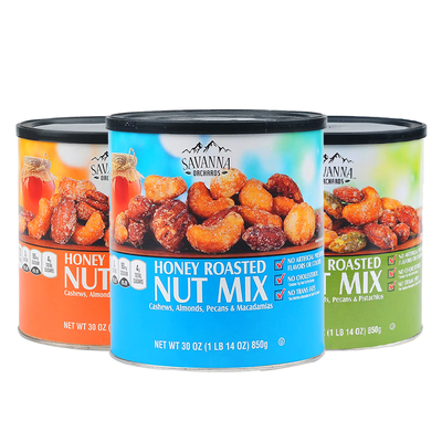 美国SAVANNA蜂蜜混合坚果罐装
