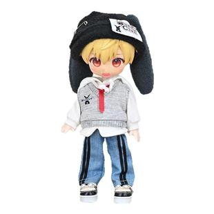 ob11娃衣 巨C校园男主套装 12分bjd娃衣 UFDOll P9 Molly衣服裤子