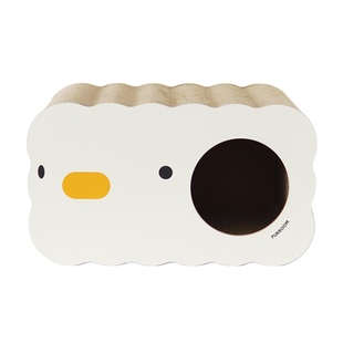 PURROOM原创鸡蛋糕猫抓板窝猫玩具猫窝宠物多功能磨爪纸箱瓦楞纸