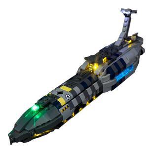 KGBOXLEGO乐高星战系列75377无形之手号星际飞船LED灯具展示盒