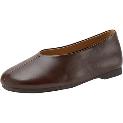 Bata羊皮书落日海港单鞋女2026春商场新款简约羊皮软底鞋AUO19AQ6