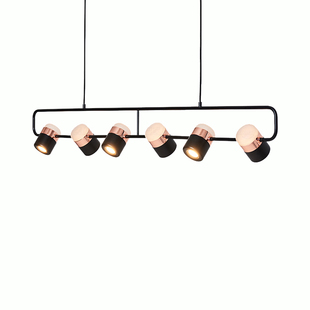 北欧设计师长条餐桌吊灯现代简约卧室床头灯创意个性餐厅吧台灯具