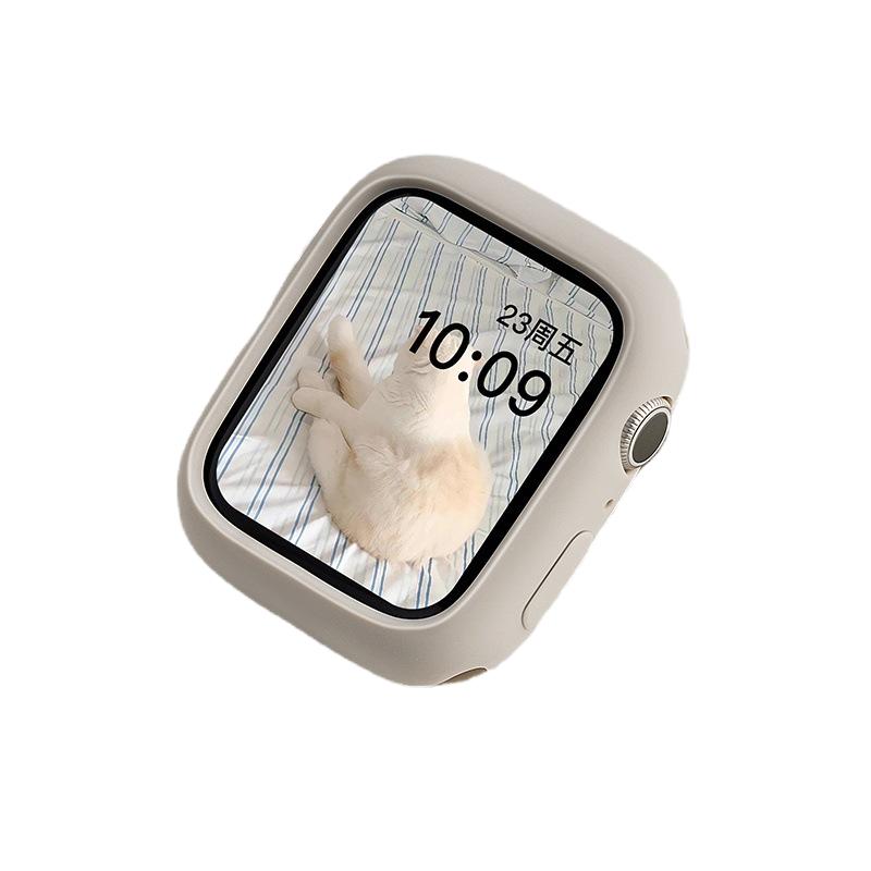 适用apple watch11保护壳苹果手表s10表壳iwatch7/8硅胶防水防摔保护套6/5/4/3/SE男女41/