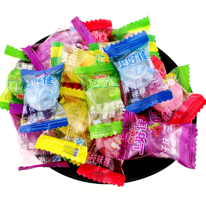 上好佳薄荷糖500g原装袋八宝糖