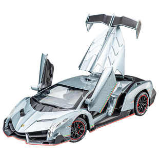 1:24兰博基尼毒药合金车模型仿真跑车摆件儿童玩具小汽车男生礼物