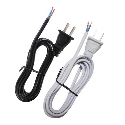 电源线插头带线软线护包两脚散装