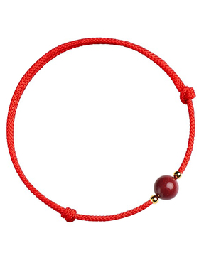 本命年马年红绳朱砂手串转运珠手绳手链招财运护身符脚链女送礼物