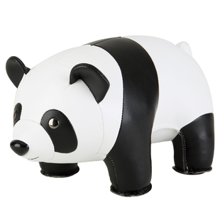 台湾Zuny Panda国宝熊猫Bear小熊黑熊 食蚁兽海狸书挡皮质摆件