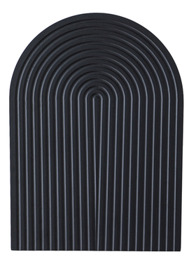 轻奢风实木高档轻奢复古手工锤纹托盘装饰品摆件小蛮腰波浪纹道具