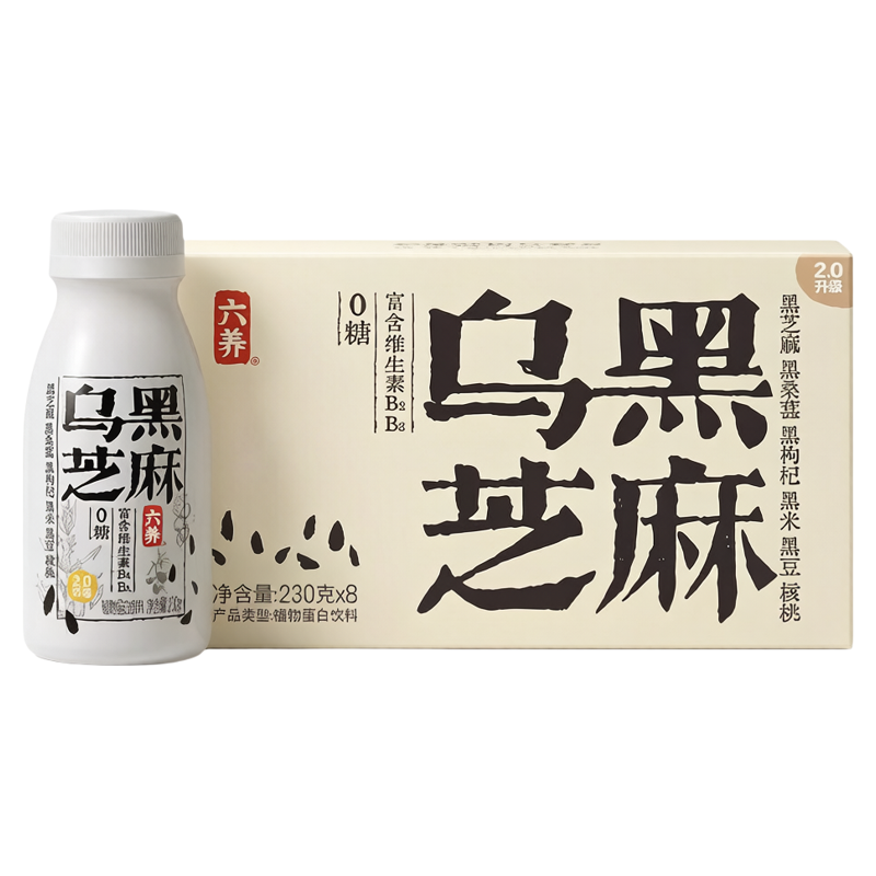 六养乌黑芝麻植物蛋白饮乌黑醇香