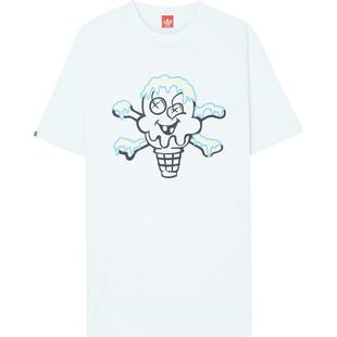 ICECREAM春夏男士品牌标志印花棉质平纹布T恤