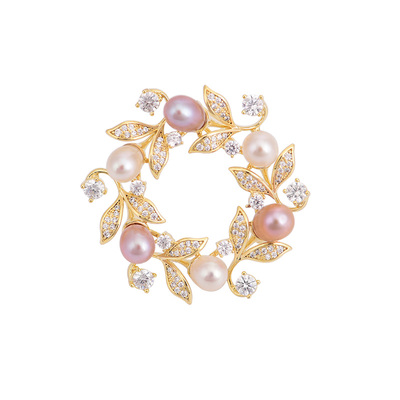 花开烂漫天然淡水珍珠连衣裙收腰