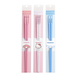 三丽鸥筷子食品级家庭个人专用高档防滑抗菌防霉可爱单人装分餐