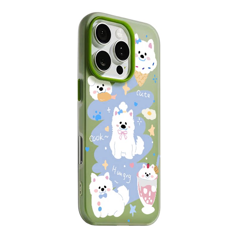 雪糕白西高地适用iPhone16promax手机壳苹果17promax肤感果冻壳14pro软14防摔16新款15plus保护套x/xr男女款