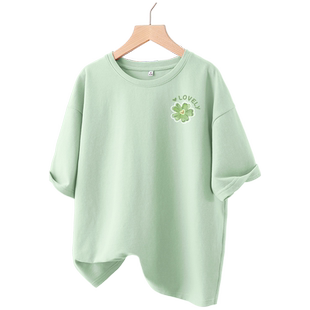 班尼路短袖t恤女夏季纯棉2025年新款绿色夏日多巴胺穿搭上衣女装Q